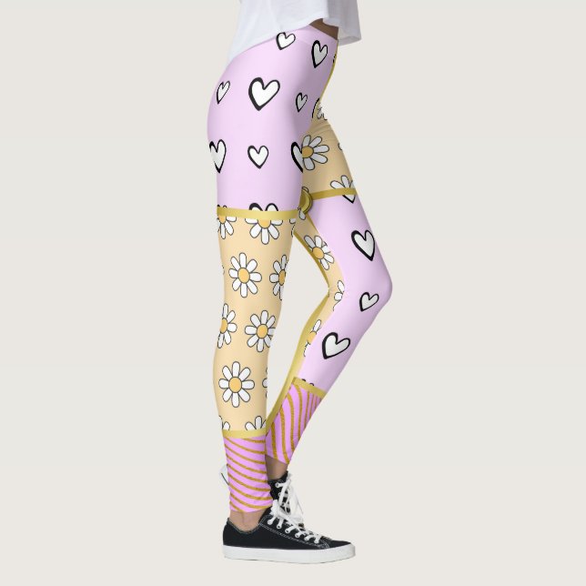 LEGGINGS PATRÓN DE CORAZÓN (Derecha)