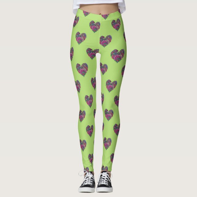 LEGGINGS PATRÓN DE CORAZÓN (Anverso)