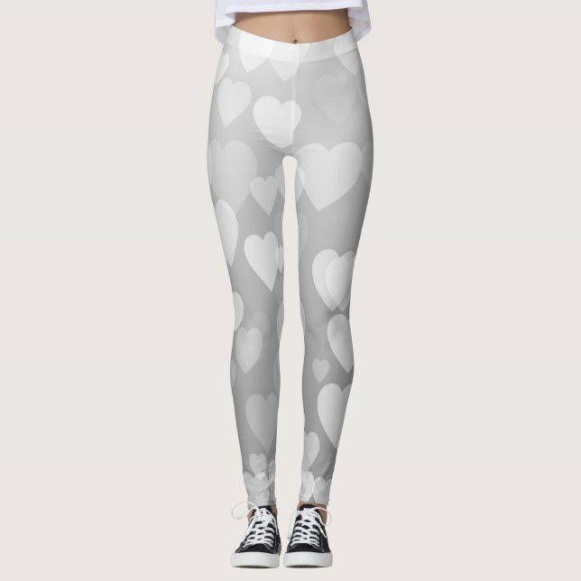 Leggings Patrón de corazones 17 (Anverso)