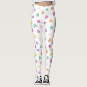Leggings Patrón de corazones de golosinas día de San Valent