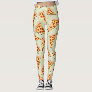 Leggings Patrón de cortes de pizza