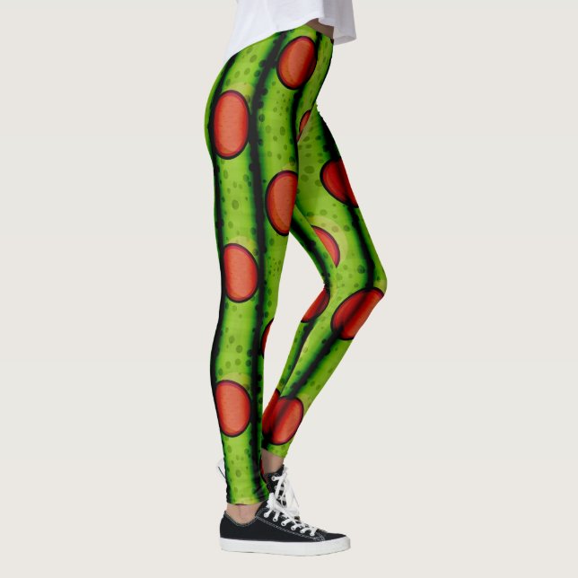 Leggings Patrón de cortina de lunares (Derecha)