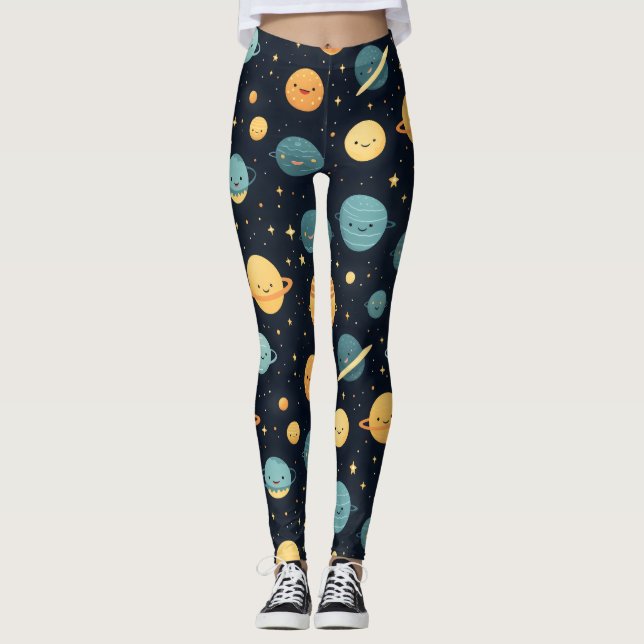 Leggings Patrón de Cosmos de Cuta (Anverso)