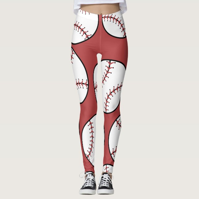 Leggings Patrón de costura de la bola de béisbol (Anverso)