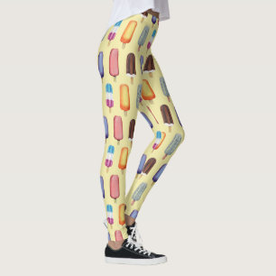 Leggings Patrón de crema de hielo