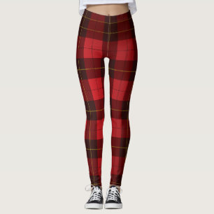 Leggings Patrón de Cuadro Escocés Tartán del Clan Wallace