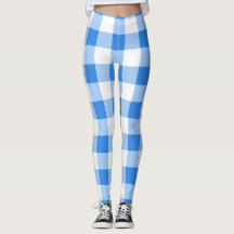 Patrón de cuadros de gingham azul y blanco