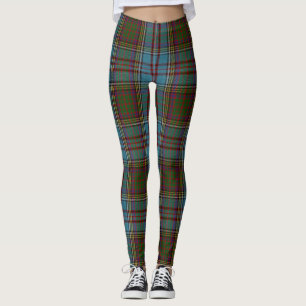 Leggings Patrón de cuadros escoceses Tartán del Clan Anders