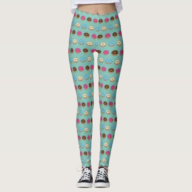 Leggings Patrón de cuatro puntos múltiples (Anverso)