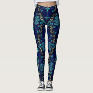 Leggings Patrón de Damasco Oriental