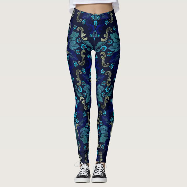 Leggings Patrón de Damasco Oriental (Anverso)
