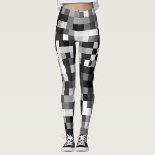 Leggings Patrón de desenfoque de píxeles
