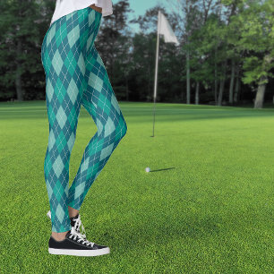 Leggings Patrón de diamante argla en 3 tonalidades Verde az