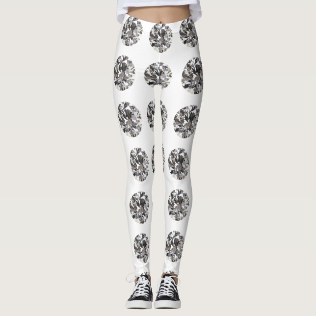 Leggings Patrón de diamantes (Anverso)