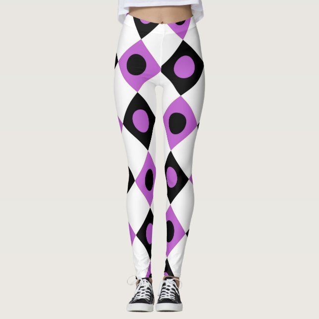 Leggings Patrón de diamantes #92 (Anverso)