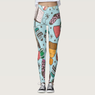 Leggings Patrón de dibujo de dibujos de dibujos de dibujos 