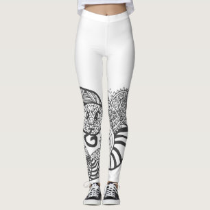Leggings Patrón de dibujos animados