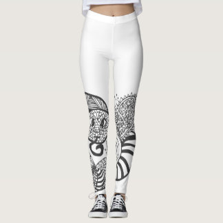 Leggings Patrón de dibujos animados