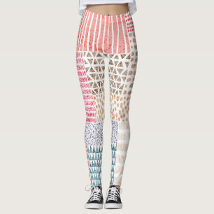 Leggings Patrón de dibujos animados con forma de dibujo
