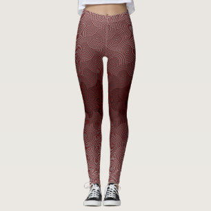 Leggings Patrón de disco 02.BG de DRed gris