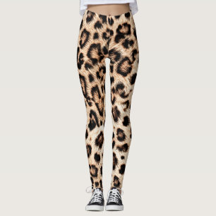 Leggings Patrón de diseño de leopardo: Elegancia salvaje.