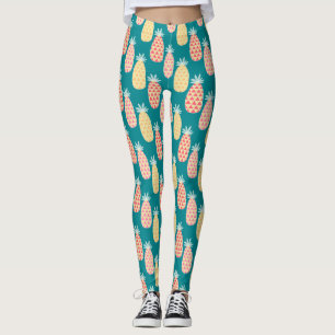 Leggings Patrón de doodle de piña 2