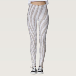 Leggings Patrón de encaje blanco