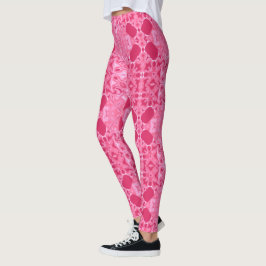 Leggings Patrón de encaje cereza