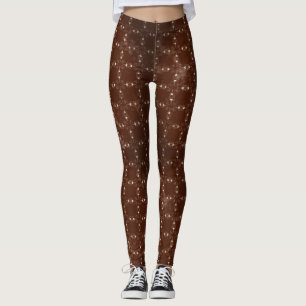 Leggings Patrón de encaje de corazón desvanecido