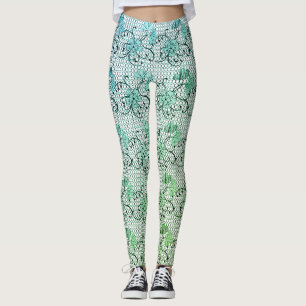 Leggings Patrón de encaje floral