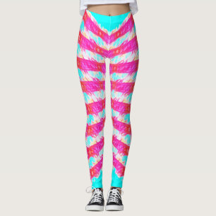 Leggings patrón de encaje rosa