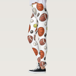 Leggings Patrón de equipo deportivo