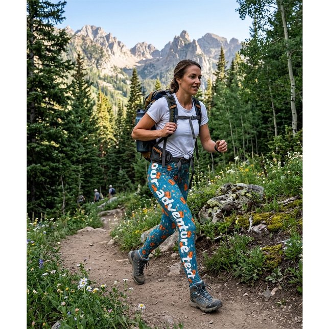 Leggings Patrón de equipo para exteriores personalizado (Subido por el creador)