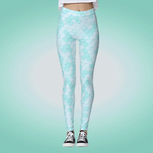 Leggings Patrón de escalas de la sirena de Novedad de disfr