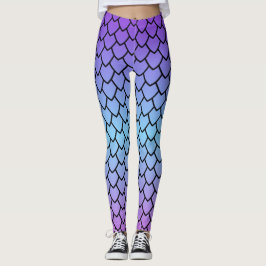Leggings Patrón de Escama de Dragón