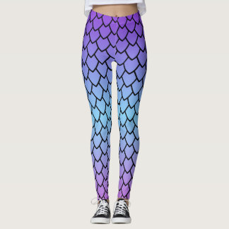 Leggings Patrón de Escama de Dragón