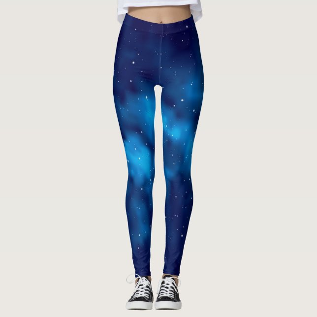 Leggings Patrón de espacio (Anverso)