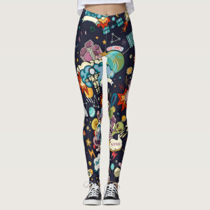 Leggings Patrón de espacio