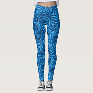 Leggings Patrón de espirales y líneas onduladas suaves