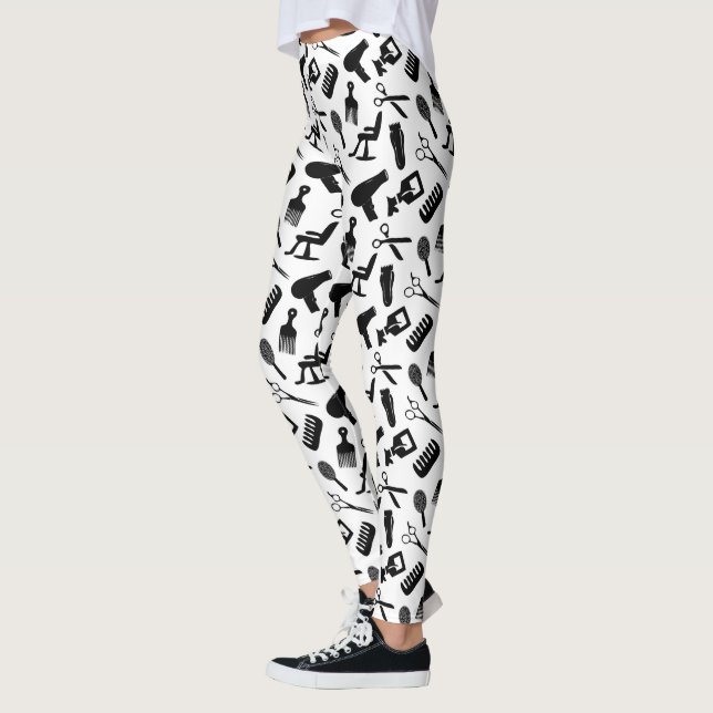 Leggings Patrón de estilo de pelo de moda (Izquierda)