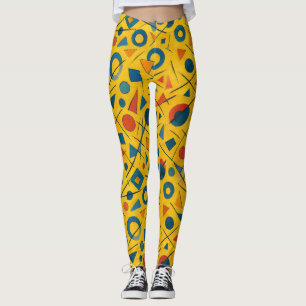 Leggings Patrón de estilo Wassily Kandinsky