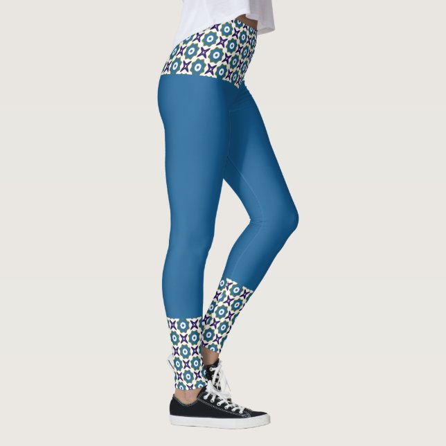 Leggings Patrón de estrella de flor (Derecha)