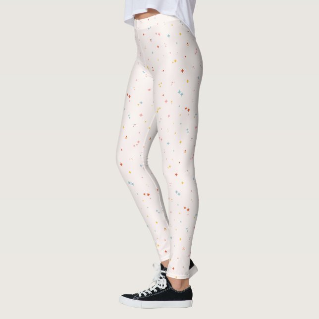 Leggings Patrón de estrella de Pastel (Izquierda)