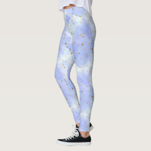 Leggings Patrón de estrella dorada de Lavendar