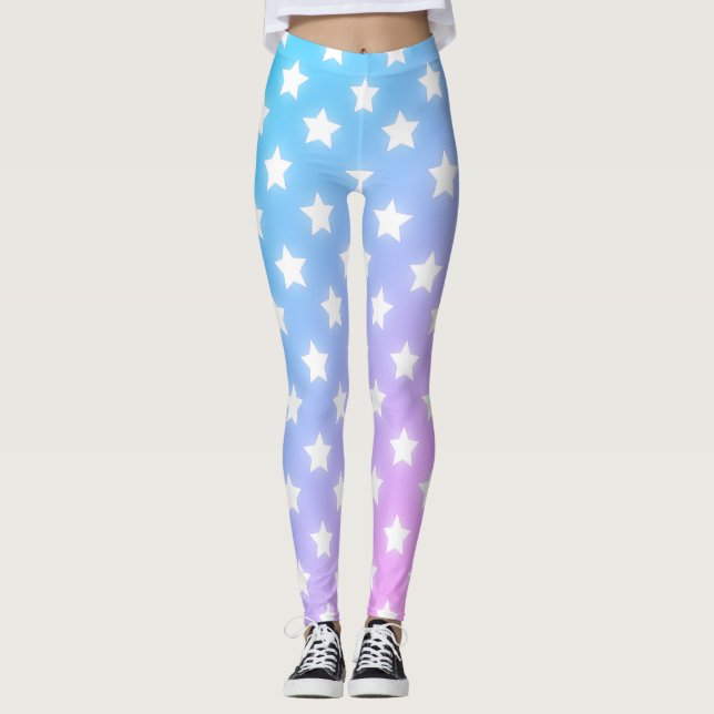 Leggings Patrón de estrellas (Anverso)