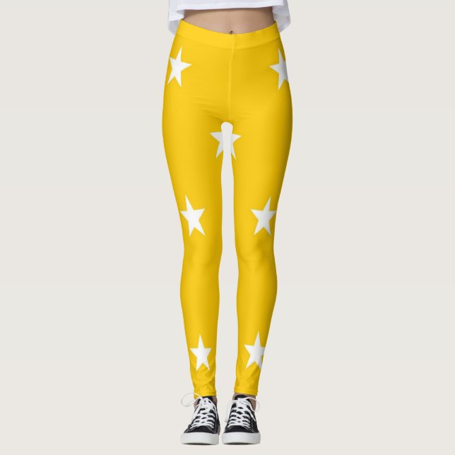 Leggings Patrón de estrellas (Anverso)