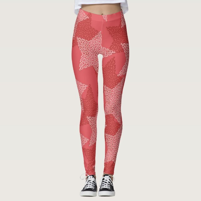Leggings Patrón de estrellas (Anverso)