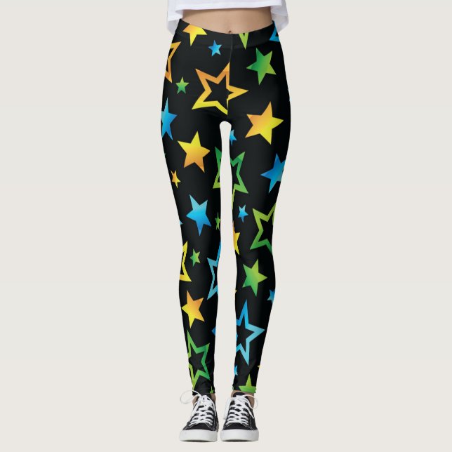 Leggings Patrón de estrellas (Anverso)