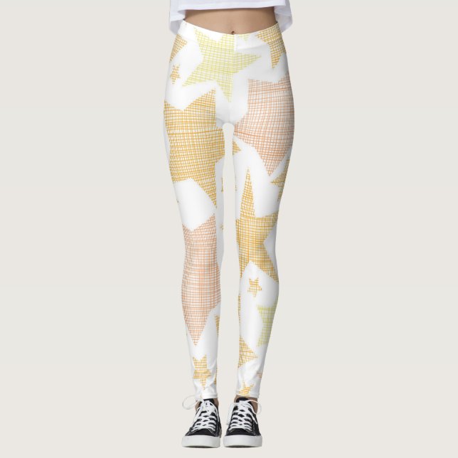 Leggings Patrón de estrellas (Anverso)