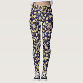Leggings Patrón de estrellas conectadas